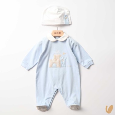 Tutina e cappello castello in jersey Tutina