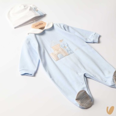 Tutina e cappello castello in jersey Tutina