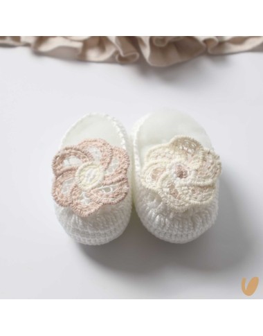 Completo in lino e crochet Completo e Pagliaccetto