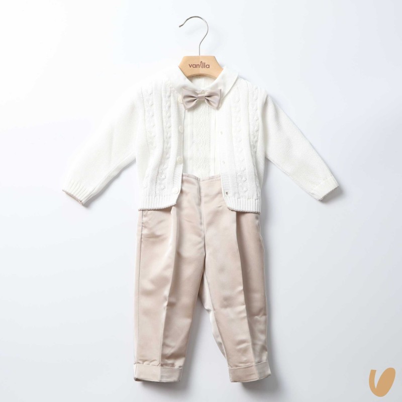 Completo battesimo cotone Completo e Pagliaccetto