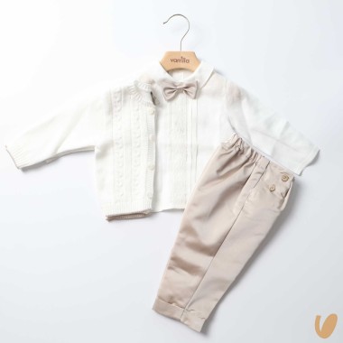 Completo battesimo cotone Completo e Pagliaccetto