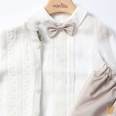 Completo battesimo cotone Completo e Pagliaccetto