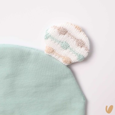 Cappello in jersey orecchie Cappello e Babbucce