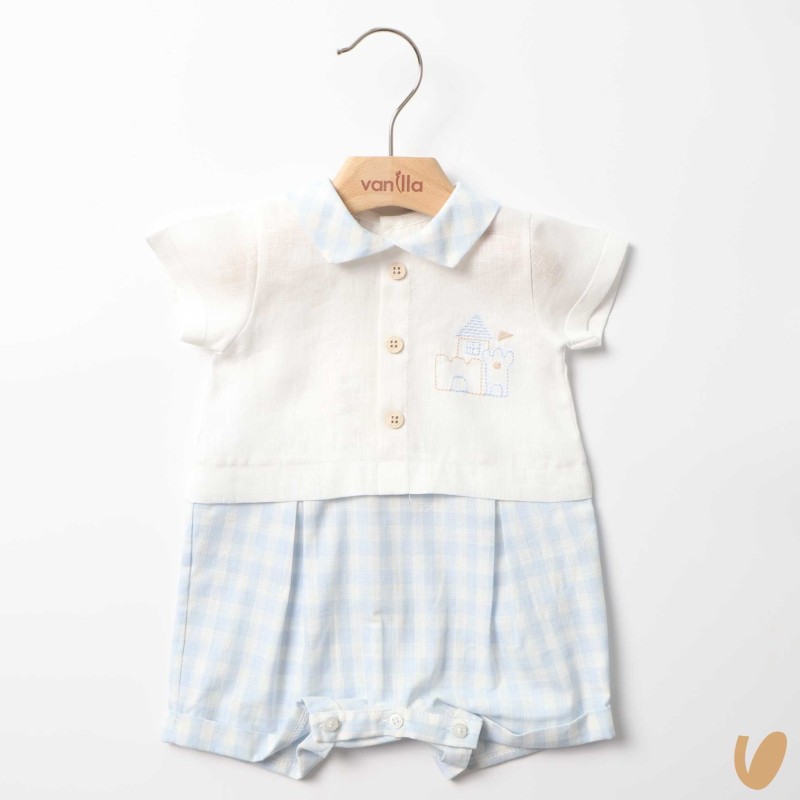 Pagliaccetto castello lino Completo e Pagliaccetto