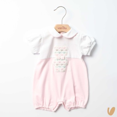 Pagliaccetto in cotone orsetto Completo e Pagliaccetto