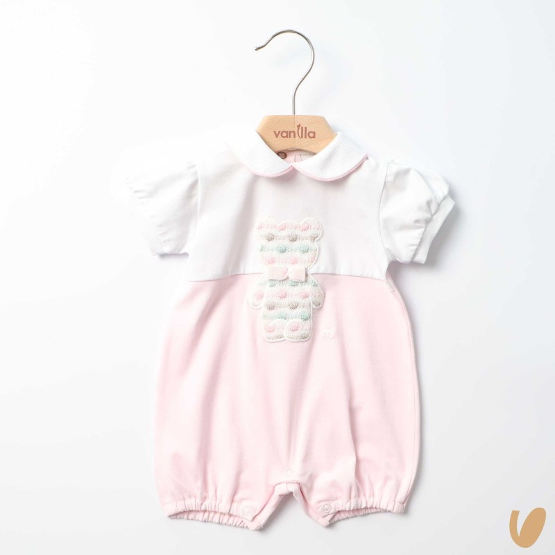 Pagliaccetto in cotone orsetto Completo e Pagliaccetto