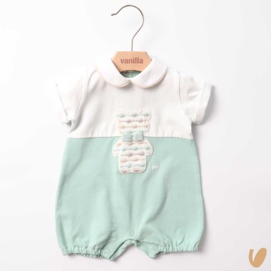 Pagliaccetto in cotone orsetto Completo e Pagliaccetto