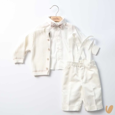 Completo battesimo cotone Completo e Pagliaccetto