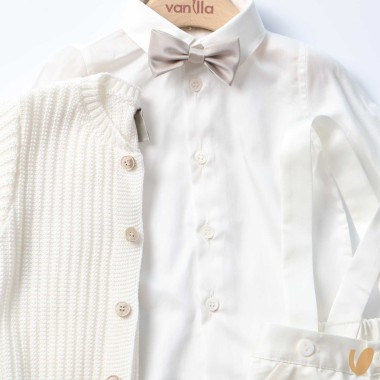 Completo battesimo cotone Completo e Pagliaccetto