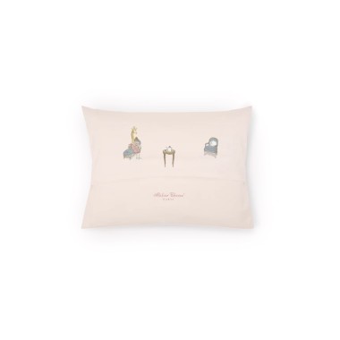 Cuscino French Bedroom satin Mussole e Bavette