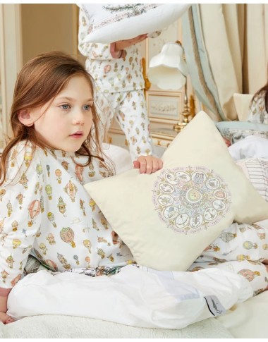 Cuscino Zodiac Yellow satin Mussole e Bavette