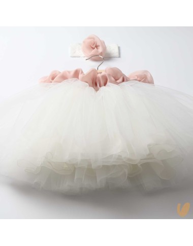 Tulle dress with band