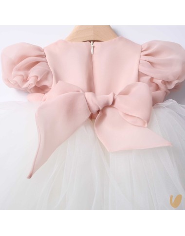 Abito in tulle con fascia Battesimo
