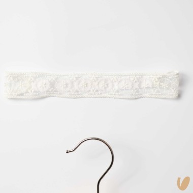 Abito in chiffon e fascia Battesimo