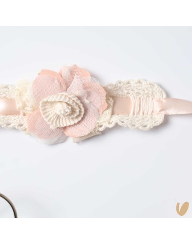 Abito in macramè e fascia Battesimo