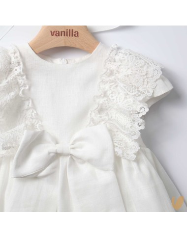 Linen dress with headphone