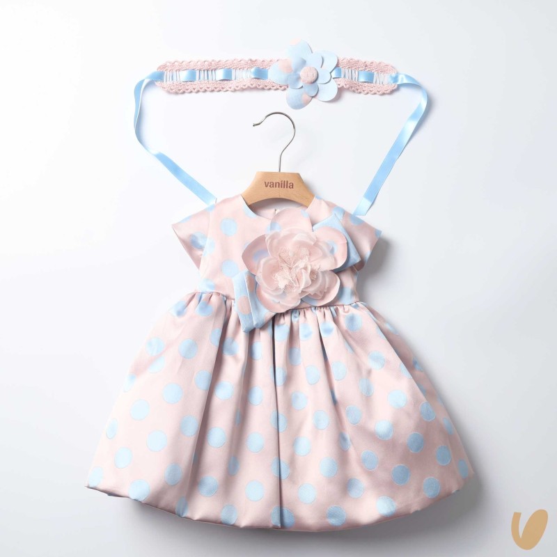 Abito a pois e fascia Abito e Tute