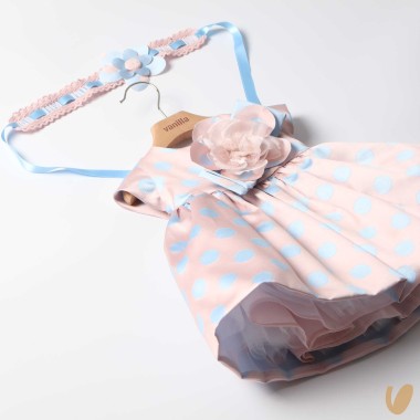 Abito a pois e fascia Abito e Tute