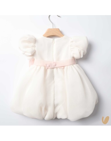 Chiffon dress with bow