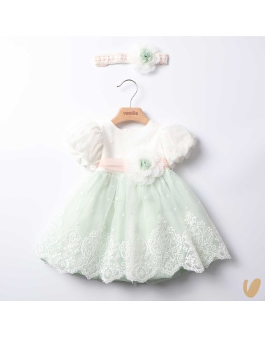 Abito in organza e fascia Battesimo