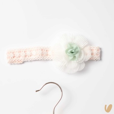 Abito in organza e fascia Battesimo