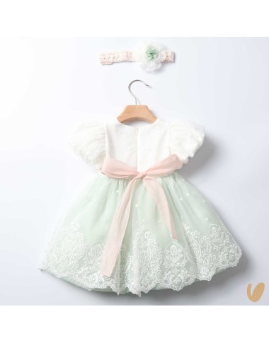 Abito in organza e fascia Battesimo