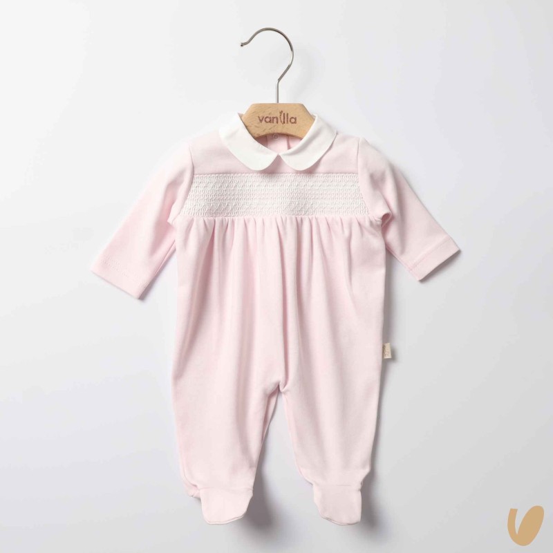 Tutina cotone punto smock Tutina