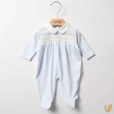 Tutina cotone punto smock Tutina