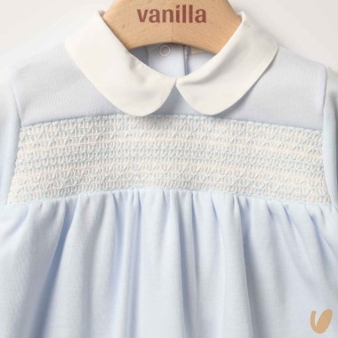 Tutina cotone punto smock Tutina