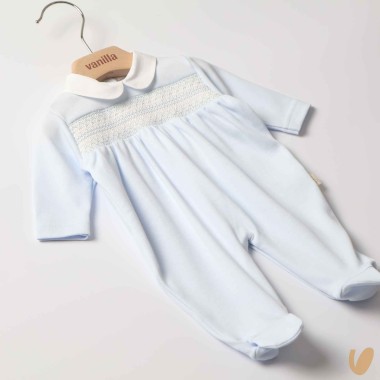 Tutina cotone punto smock Tutina