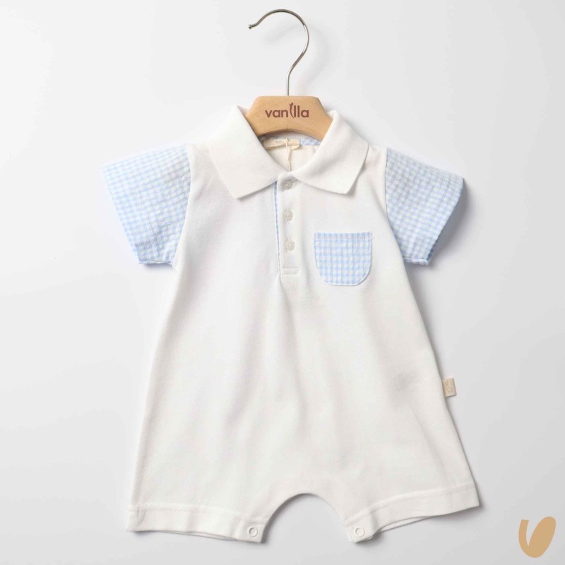 Pagliaccetto piquè Vichy Completo e Pagliaccetto