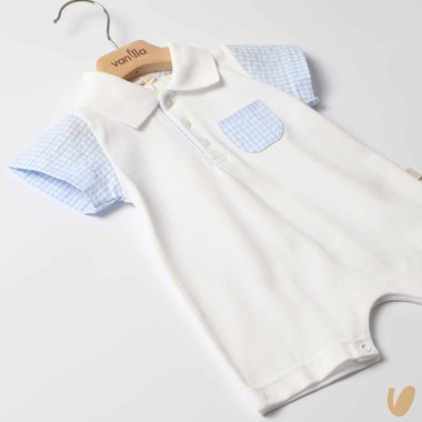 Pagliaccetto piquè Vichy Completo e Pagliaccetto