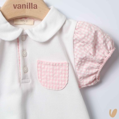 Pagliaccetto piquè Vichy Completo e Pagliaccetto