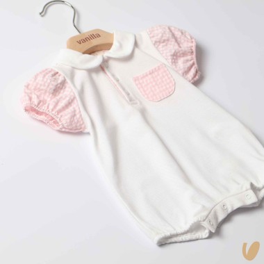 Pagliaccetto piquè Vichy Completo e Pagliaccetto