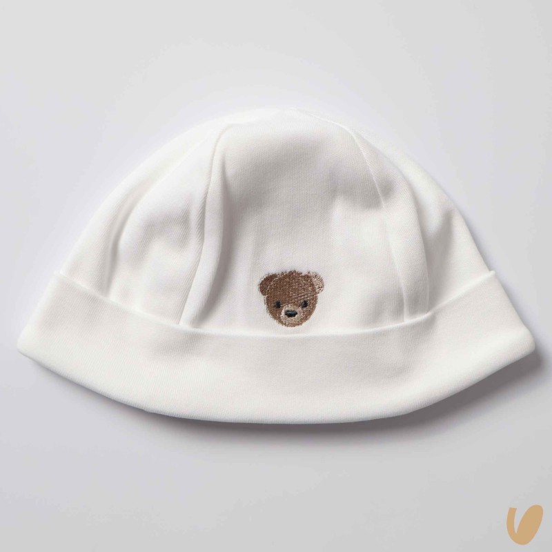 Cappellino cotone orsetto Cappello e Babbucce
