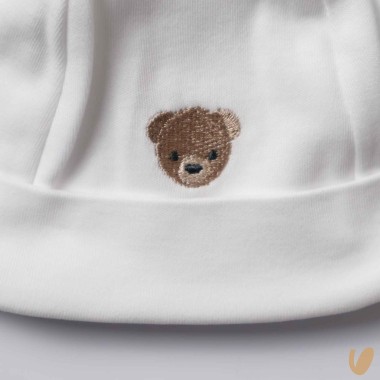 Cappellino cotone orsetto Cappello e Babbucce