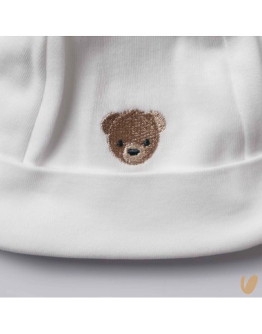 Cappellino cotone orsetto Cappello e Babbucce