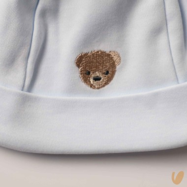 Cappellino cotone orsetto Cappello e Babbucce