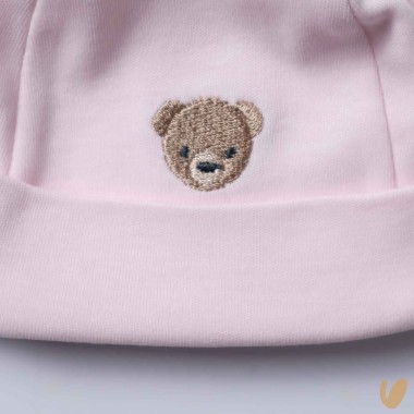 Cappellino cotone orsetto Cappello e Babbucce