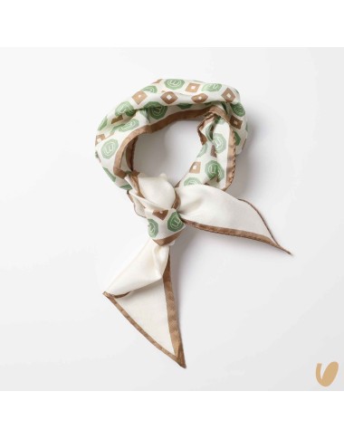Hand-edged silk scarf