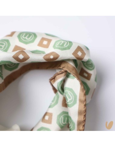 Foulard in seta orlato a mano Sciarpa e Scaldacollo