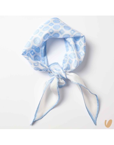 Foulard in seta orlato a mano Sciarpa e Scaldacollo