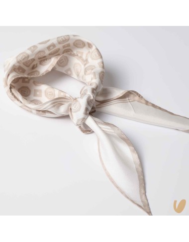 Hand-edged silk scarf