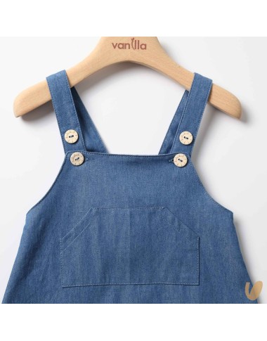 Salopette in chambray Bermuda e Salopette