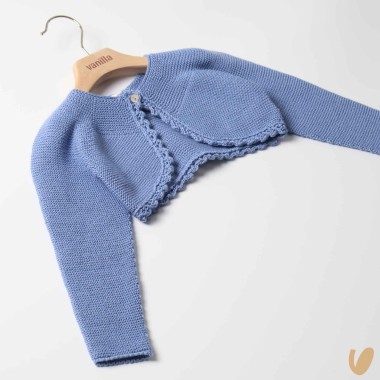 Giacchino corto smerlato Cardigan e Maglia