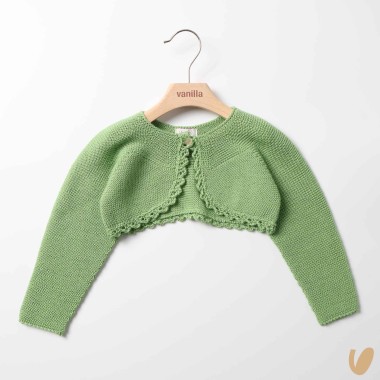 Giacchino corto smerlato Cardigan e Maglia