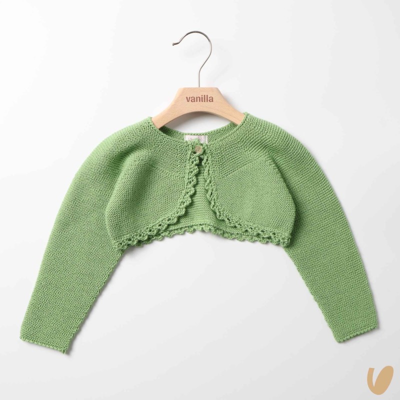 Giacchino corto smerlato Cardigan e Maglia