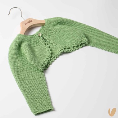 Giacchino corto smerlato Cardigan e Maglia