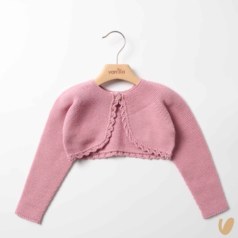 Giacchino corto smerlato Cardigan e Maglia