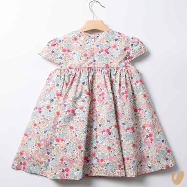 Abito nido d'ape fiorellini Abito e Tuta